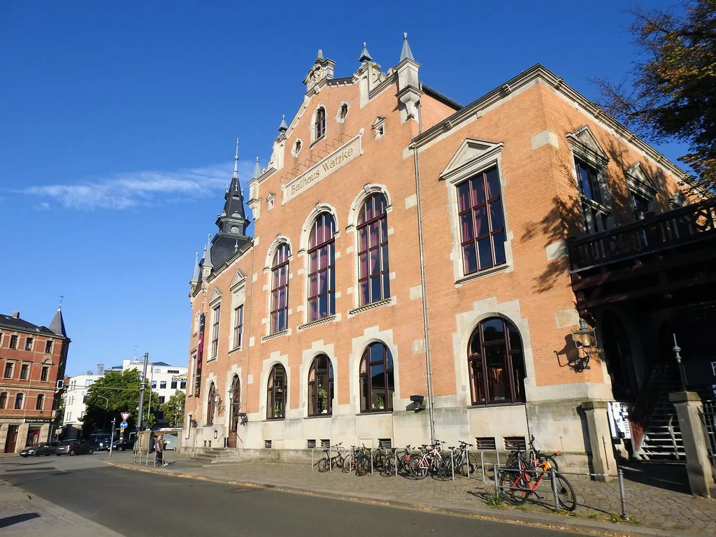 The Ballhaus Watzke building on Kötzschenbroder Strasse, Dresden.