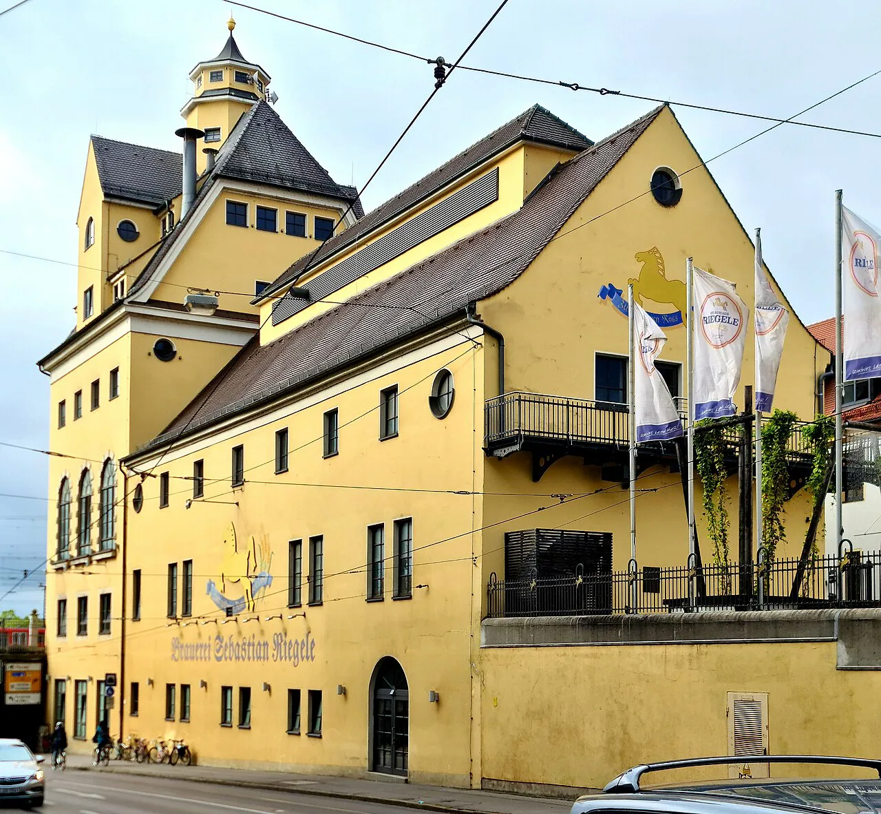 The Riegele brewery building, Augsburg.