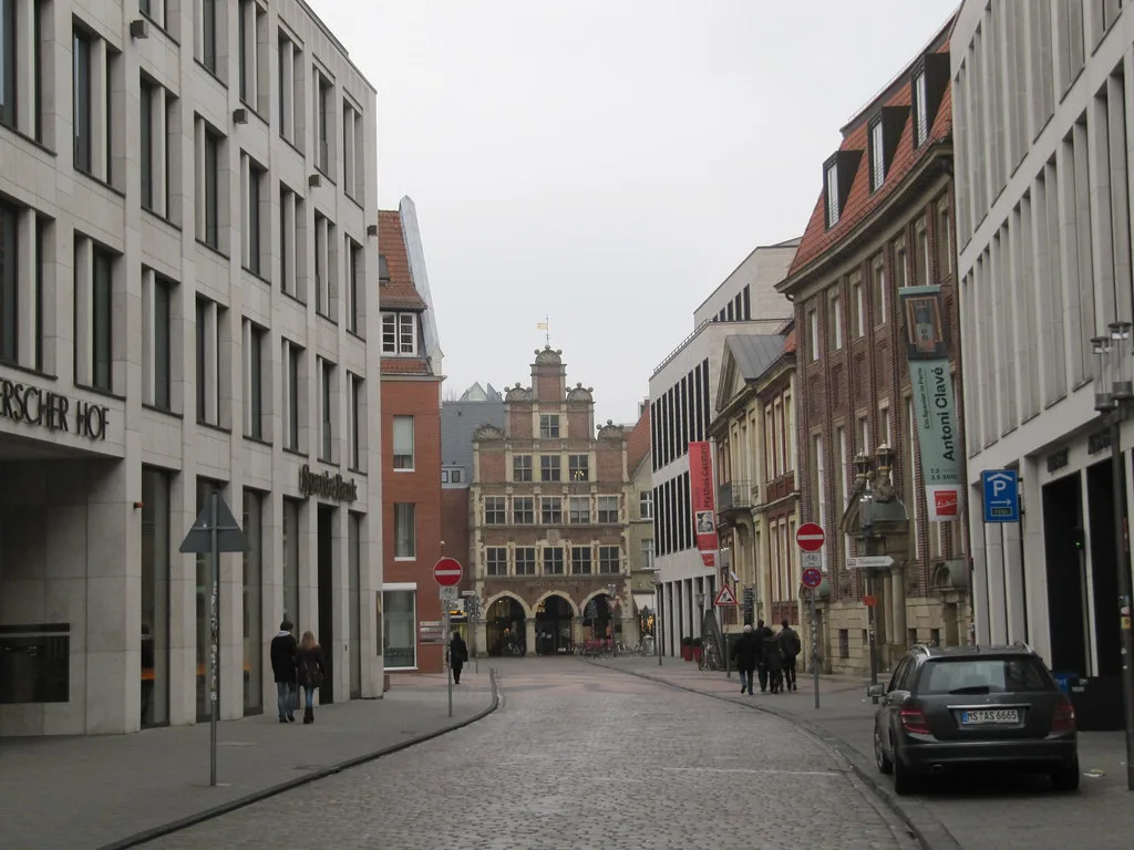A street in Münster's old town.