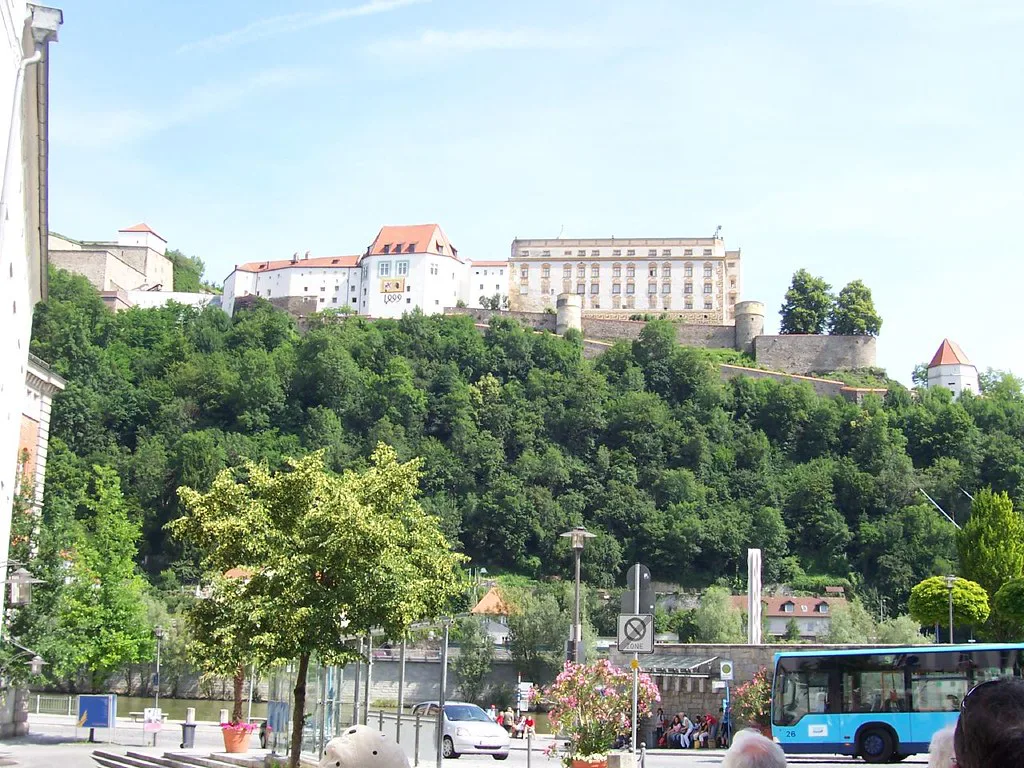 The Veste Oberhaus fortress above the town, Passau.