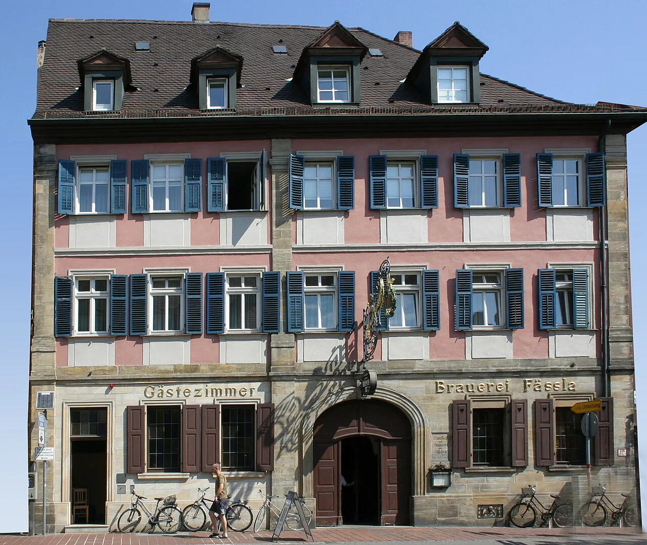 The Brauerei Fässla building, Bamberg.