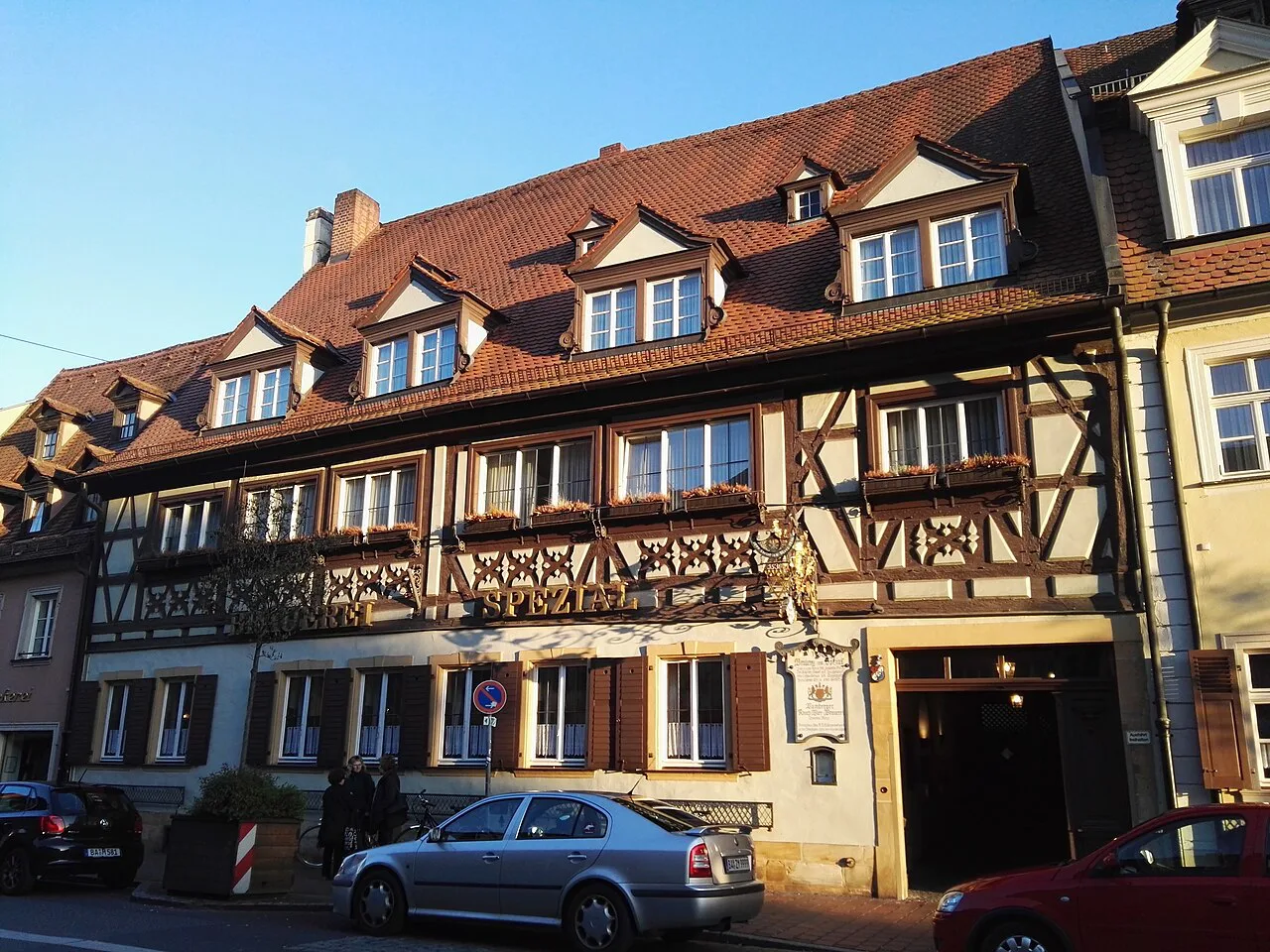 The half-timbered Brauerei Spezial, Bamberg.