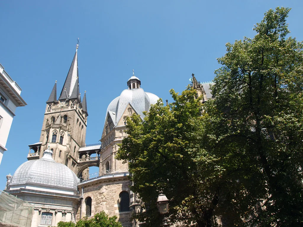 Aachen Cathedral's towers and domes, Aachen.
