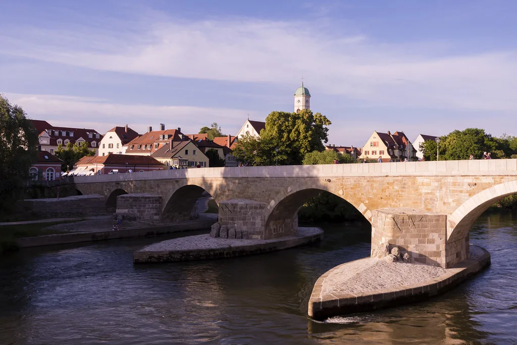 The Stone Bridge over the Danube, Regensburg.