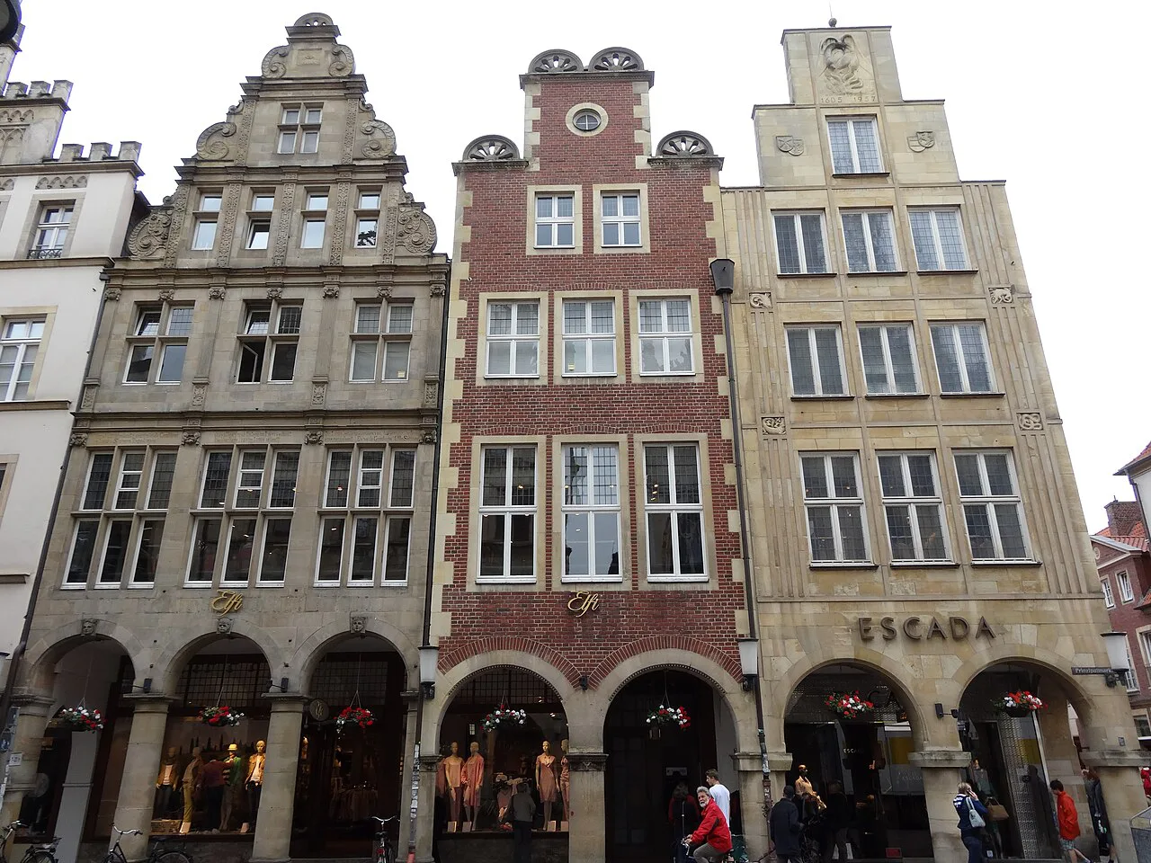Historic gabled houses on Prinzipalmarkt, Münster.