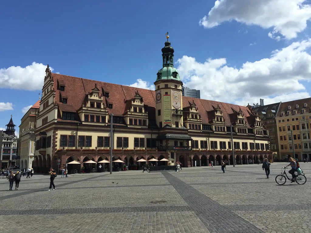 The Old Town Hall and Marktplatz, Leipzig.