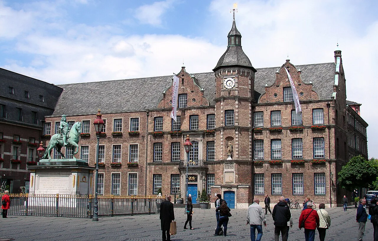 The Old Town Hall on the Marktplatz in Düsseldorf's Altstadt.