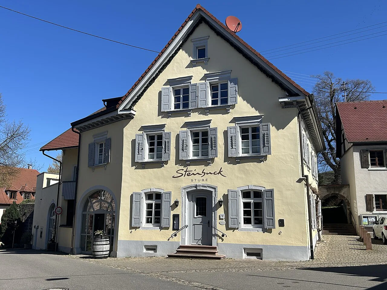 The Gasthaus Steinbuck Stube inn, Bischoffingen.