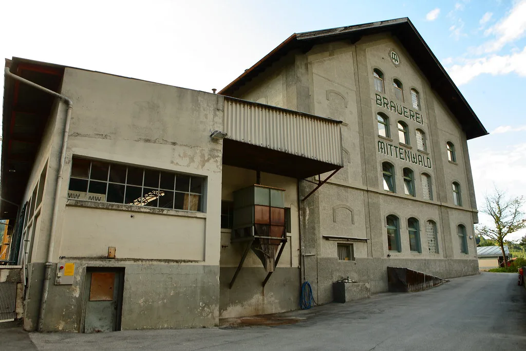 Brauerei Mittenwald, the brewery in nearby Mittenwald, south-east of Garmisch-Partenkirchen.