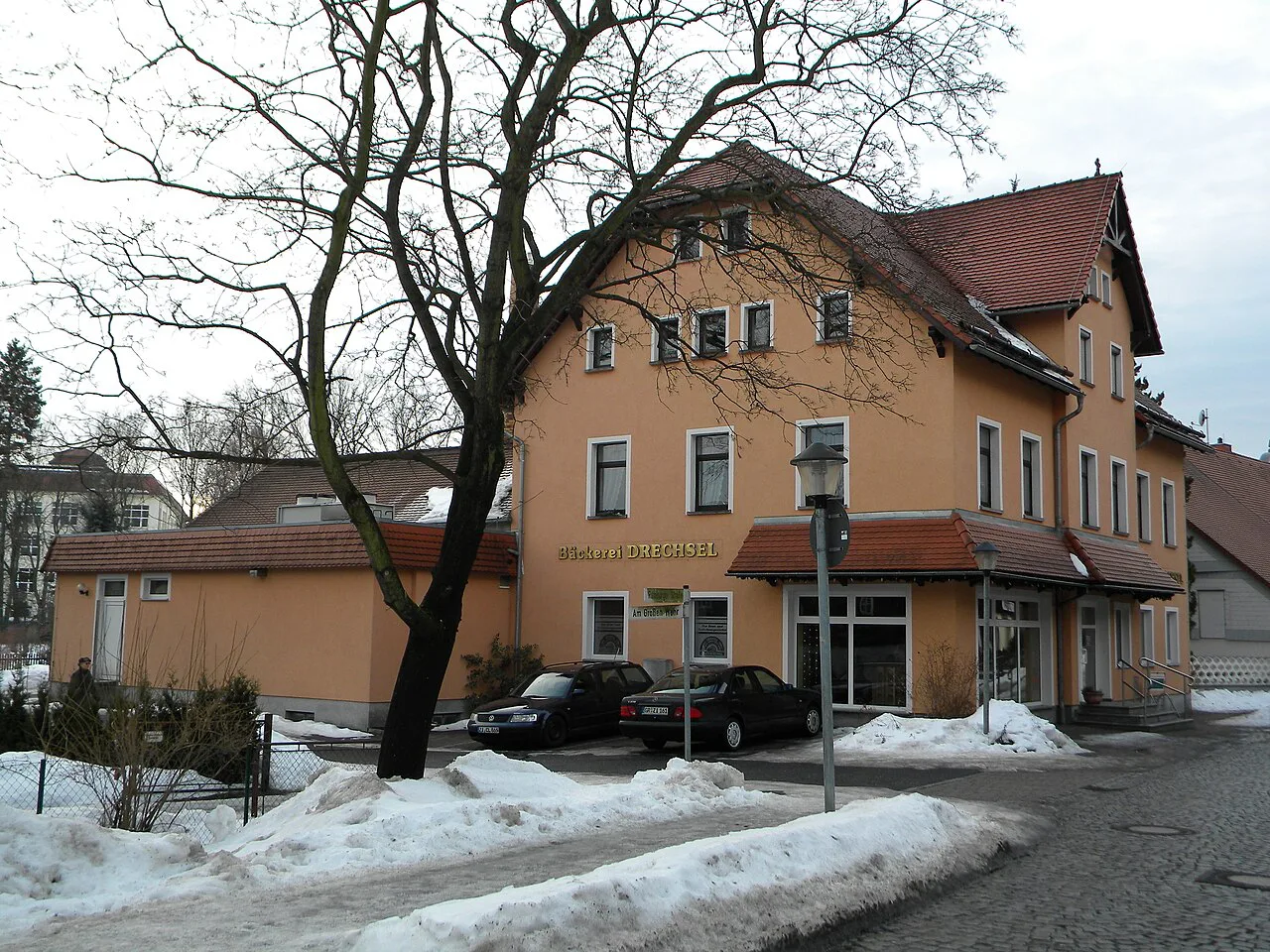 Bäckerei Drechsel, a bakery on Rumburger Straße in Seifhennersdorf, Saxony.