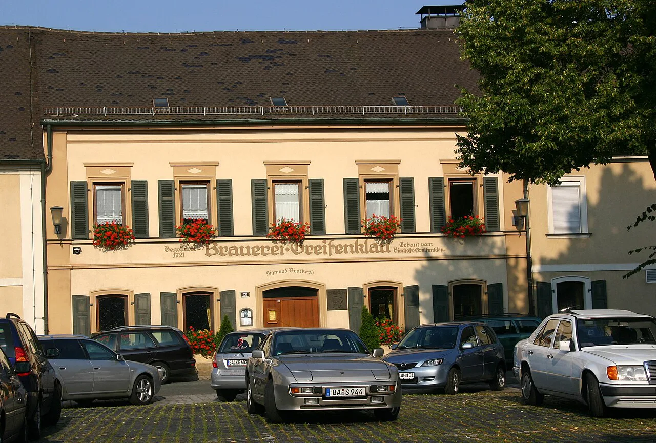 The Brauerei Greifenklau inn, Bamberg.