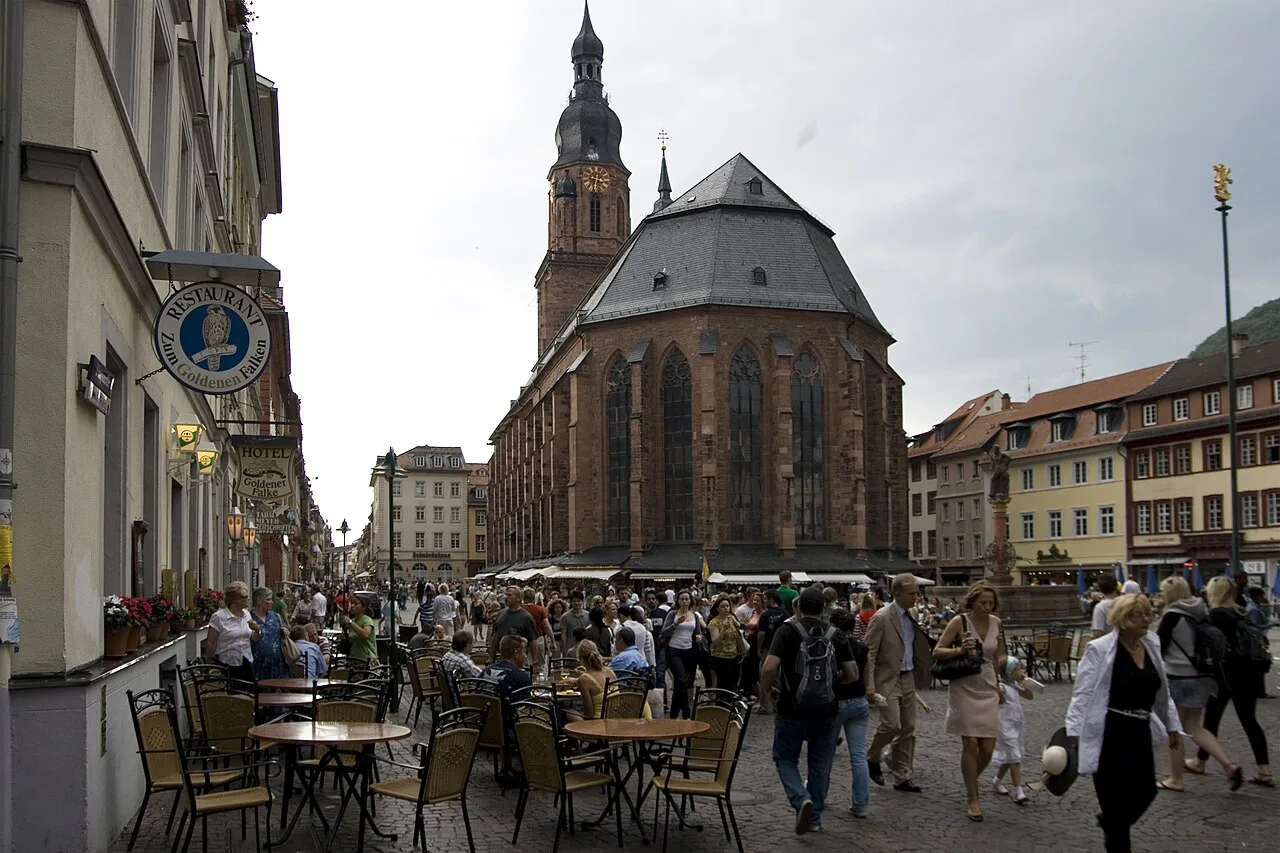 Heidelberg's Marktplatz in the old town.