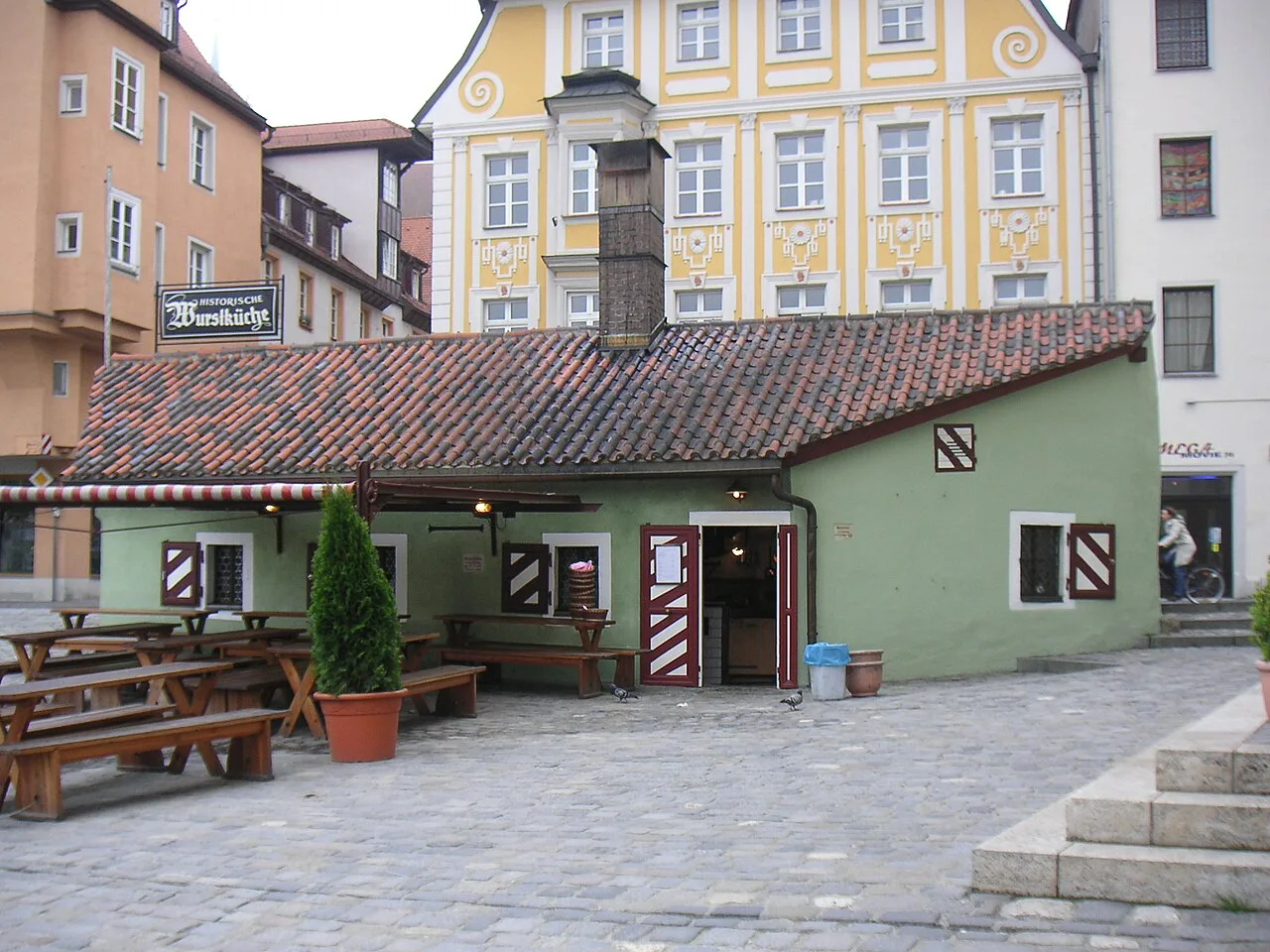 The Historische Wurstkuchl sausage kitchen, Regensburg.