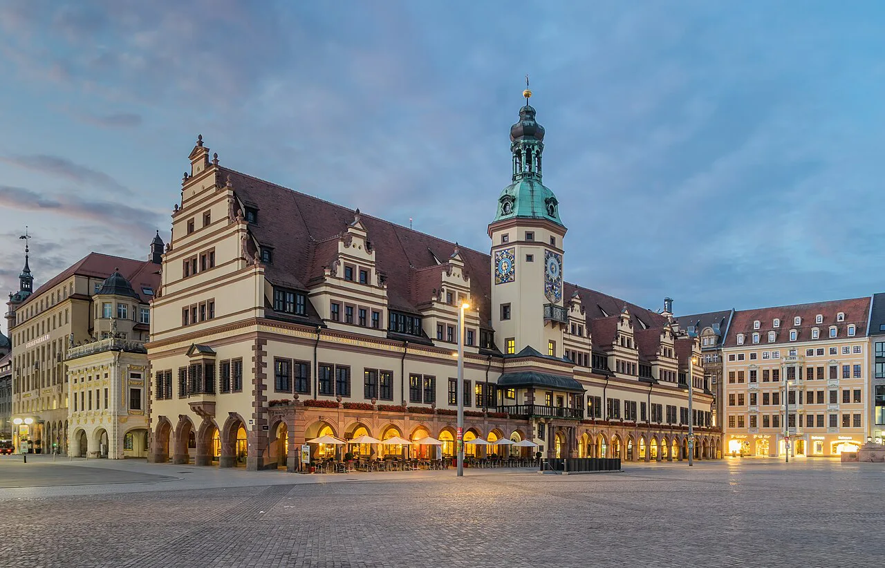 Leipzig's Old Town Hall on the Markt, Leipzig.