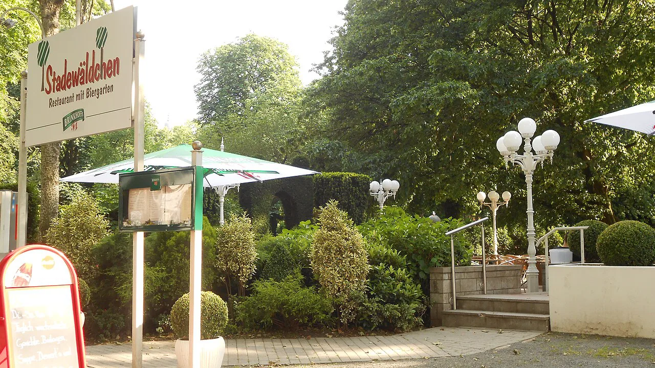 Beer garden of Restaurant Stadewäldchen on Märkische Straße, Dortmund.