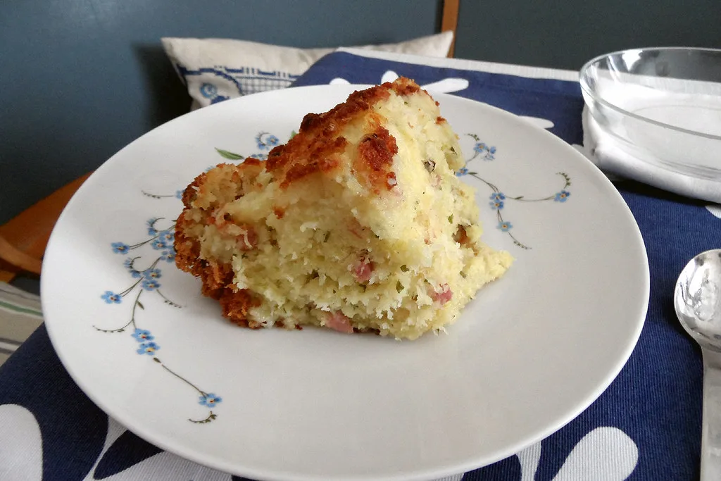 A slice of Döppekooche, the Rhineland potato bake, Koblenz.