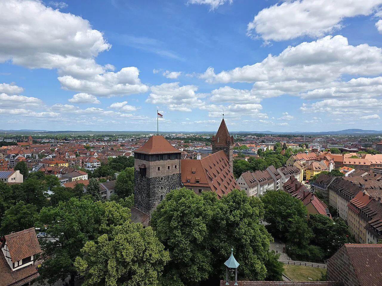 Nuremberg's old town seen from Nuremberg Castle.
