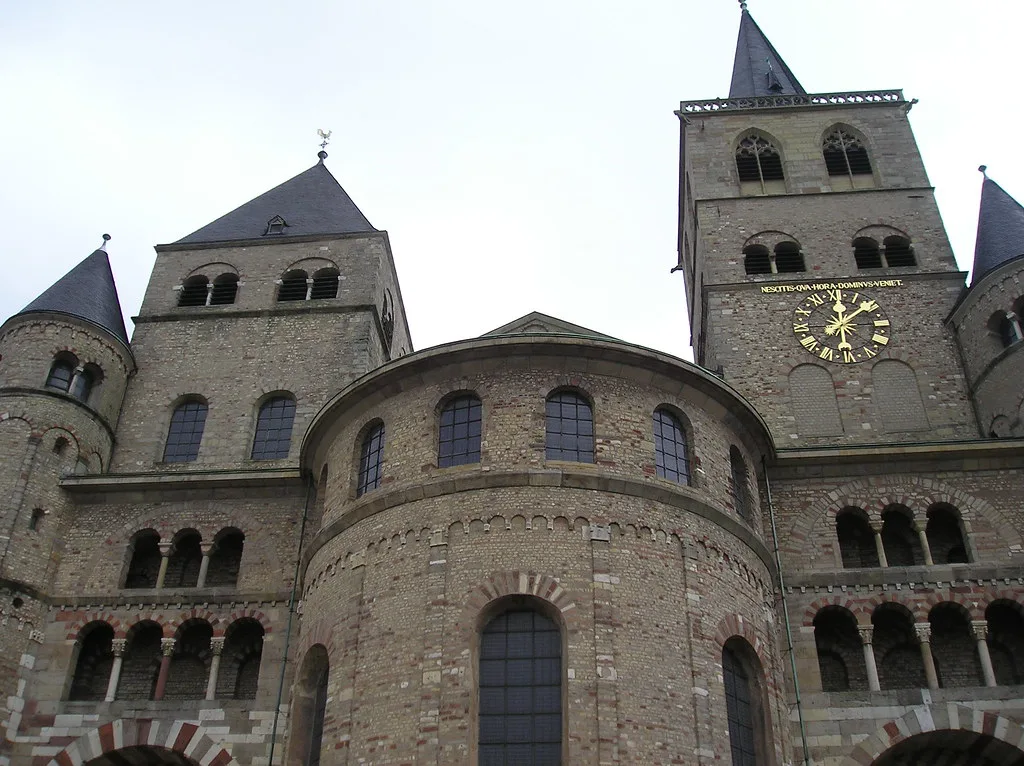 The Romanesque west front of Trier Cathedral.