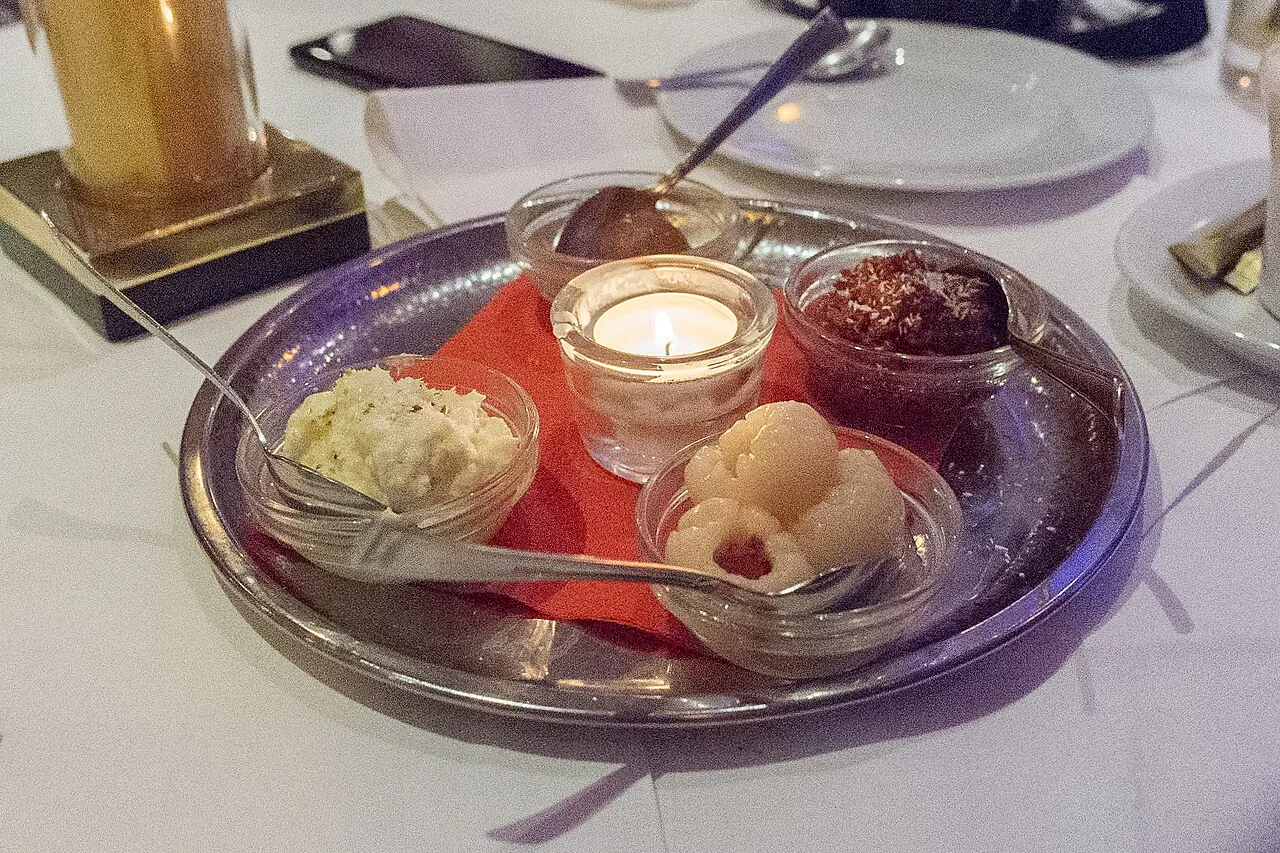 Indian desserts served at the Taj Mahal restaurant, Augsburg.