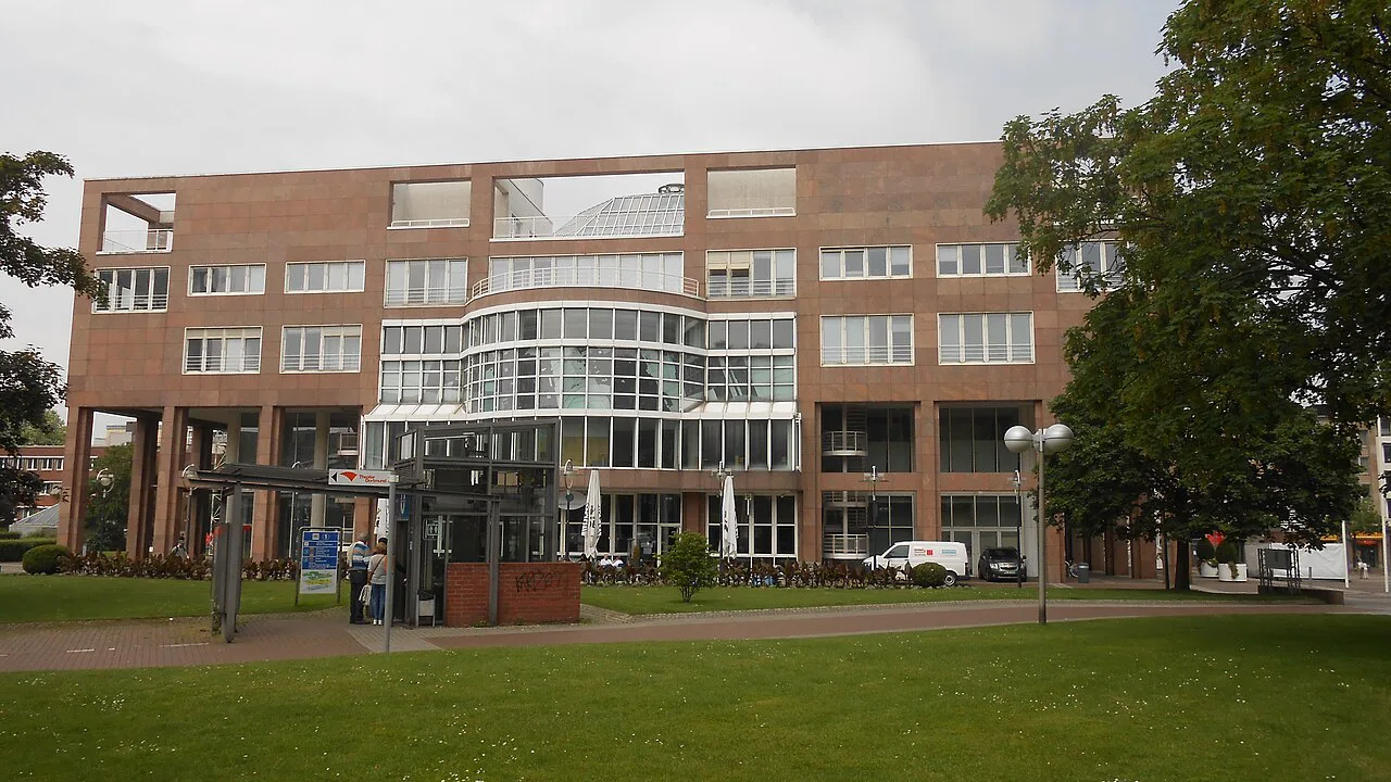 Dortmund City Hall on Friedensplatz.