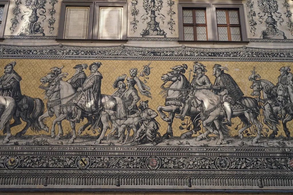 The Procession of Princes porcelain-tile mural, Dresden.