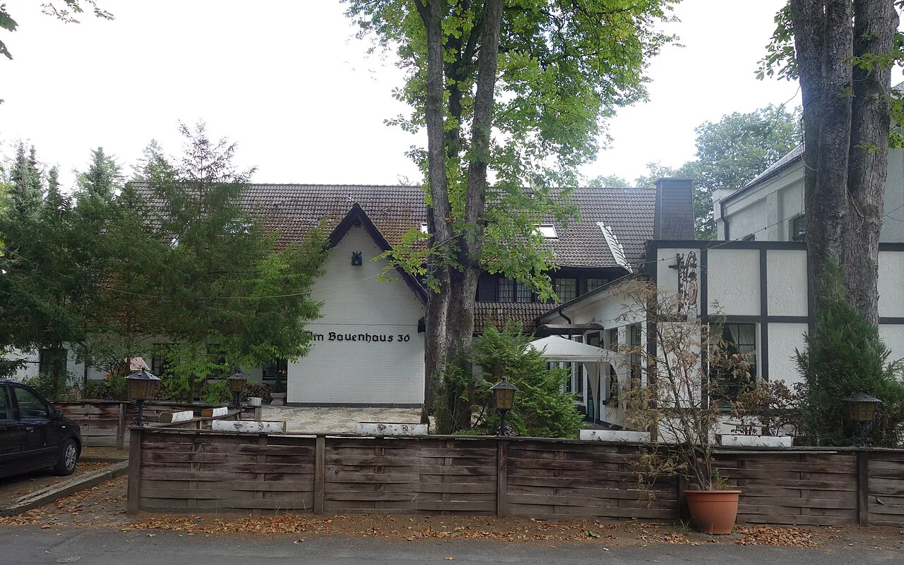 Restaurant Bauenhaus and its garden, Düsseldorf.