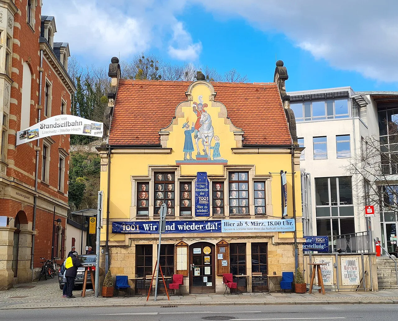 The Bräustübel restaurant on Körnerplatz in Loschwitz, Dresden.