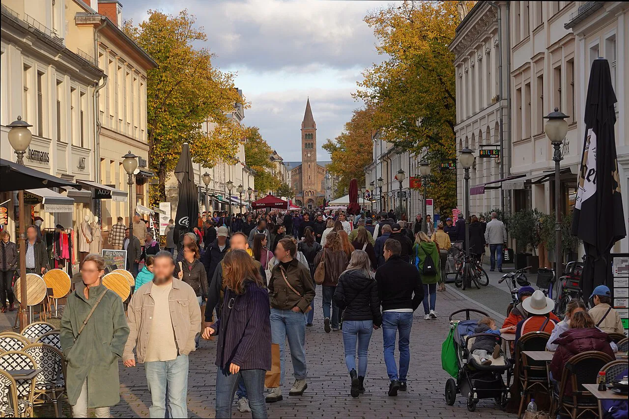 Brandenburger Straße pedestrian zone, Potsdam.