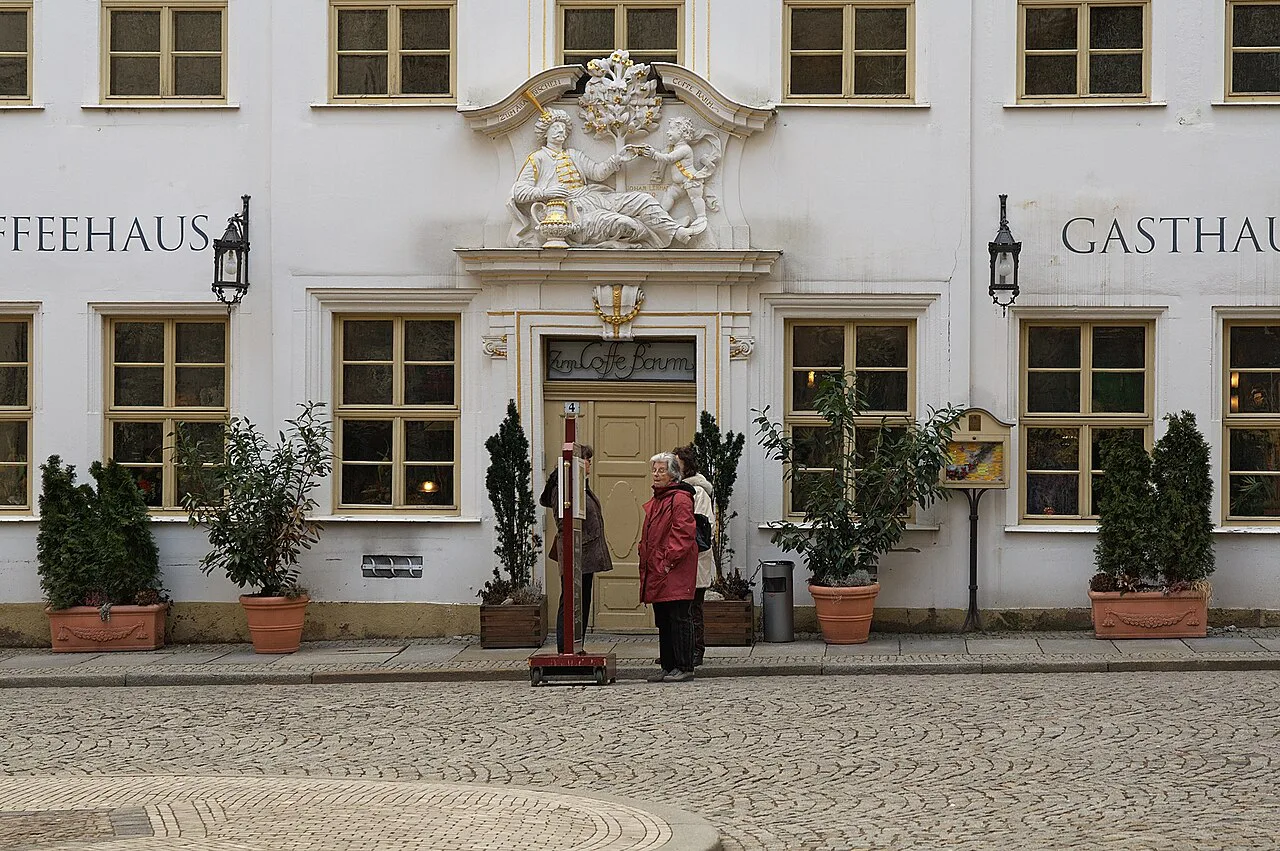 The entrance of Zum Arabischen Coffe Baum, Leipzig.